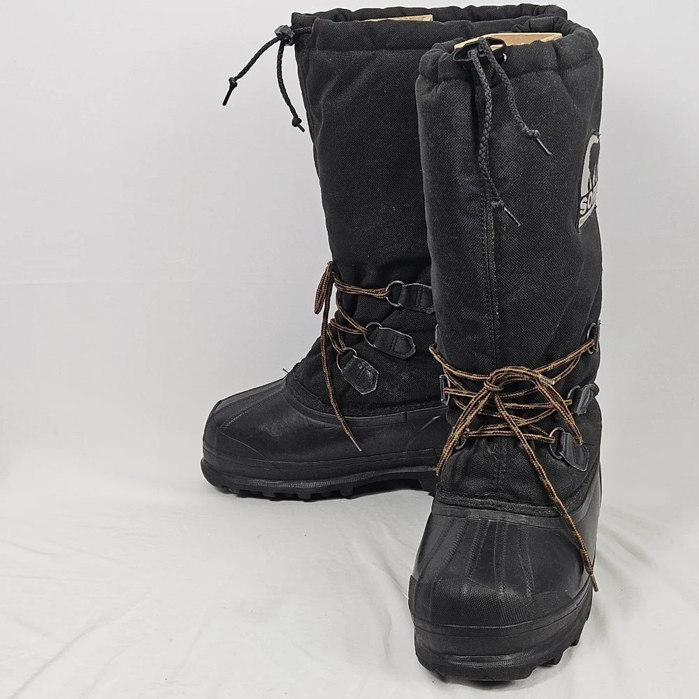 Sorel Kaufman Canada Black Winter Boots Size 7